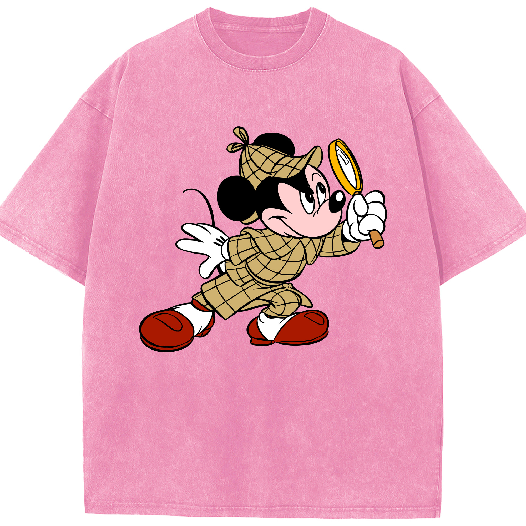 （画像用） ミッキーマウス Mickey Mouse 綿100% ヴィンテージ風 半袖Tシャツ（フロントプリント）